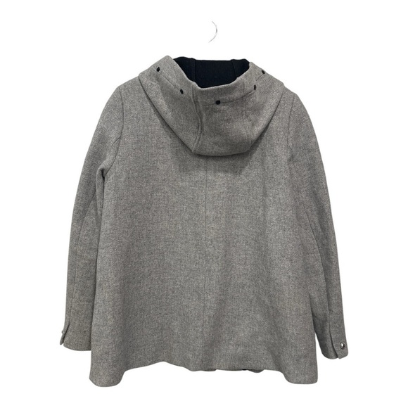 ZARA Woman Gray Wool blend Coat size M - Picture 5 of 12